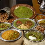 Turkish dessert kunefe with pistachio powder